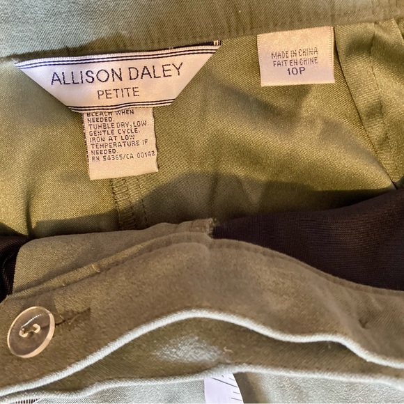 Allison Daley Olive Green Trousers - Picture 5 of 8